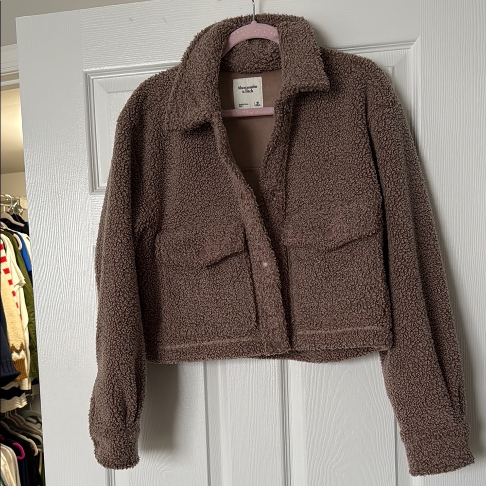 Abercrombie & Fitch Chocolate Teddy Jacket